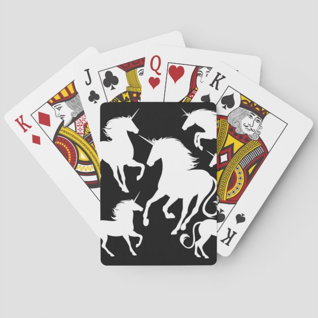set of unicorns playing cards (Back)
