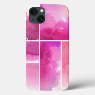 Set of watercolor abstract hand painted 3 iPhone 13 case