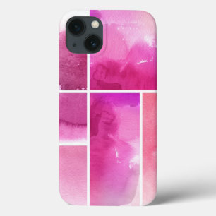 Set of watercolor abstract hand painted 3 iPhone 13 case