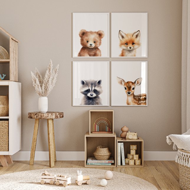 Set of Woodland Animal Portret Nursery (Creator Uploaded)