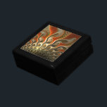 Set Phasers Abstract Flames Gift Box<br><div class="desc">Keepsake box design from "Set Phasers, " an Apophysis fractal by Susan Wallace. Copyright © 2010,  Susan Wallace. Flares of vivid orange,  gold and cream on a black background twist outward and upward. Available in two sizes and four wood finishes.</div>