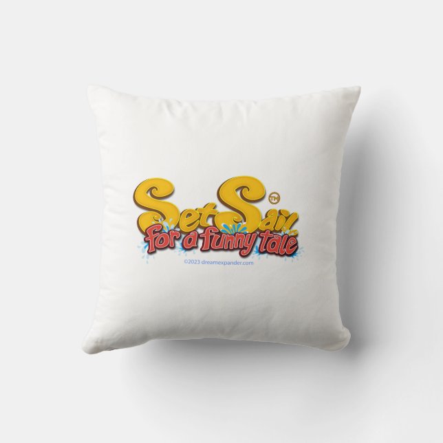 Set Sail for a Funny Tale  Cushion (Back)