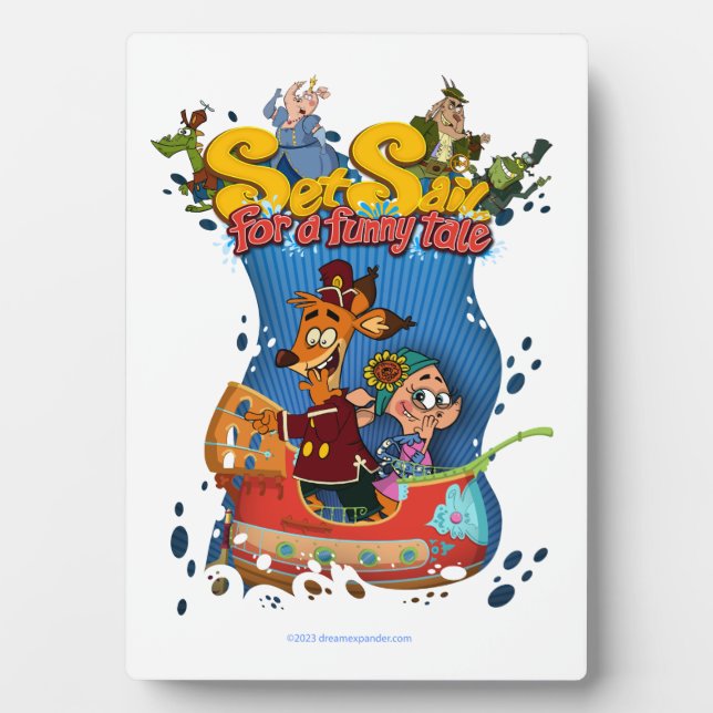 Set Sail for a Funny Tale Plaques & Signs (Front)