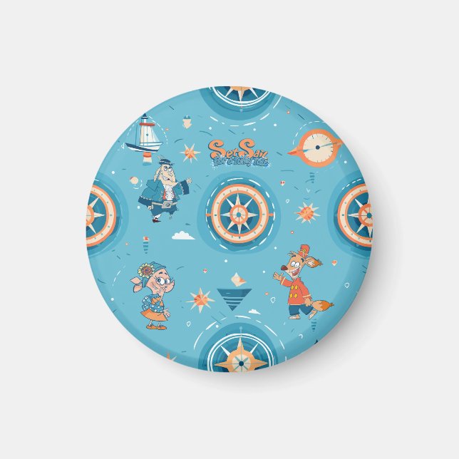 Set Sail for a Funny Tale wrap  Magnet (Front)