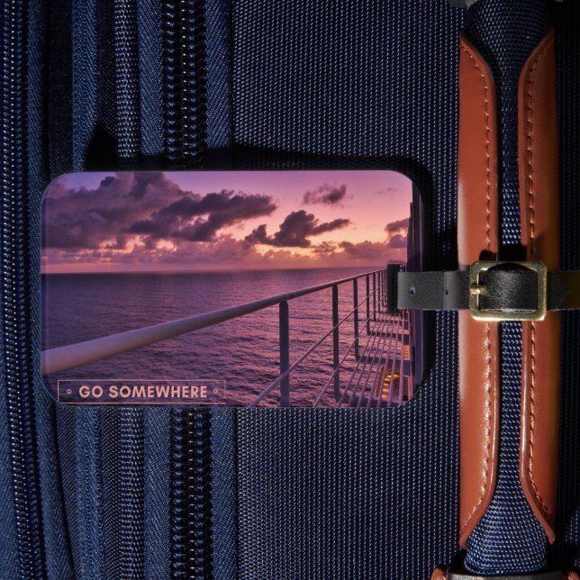 Set Sail in Style: Cruise Ship Luggage Tag (Front Insitu 4)