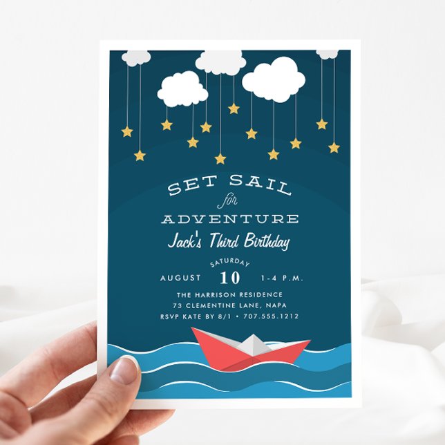 Set Sail | Kids Birthday Party Invitation (Creator Uploaded)