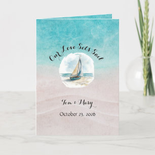 Set Sail Wedding Program