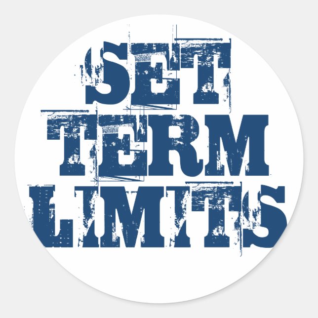 SET TERM LIMITS CLASSIC ROUND STICKER (Front)