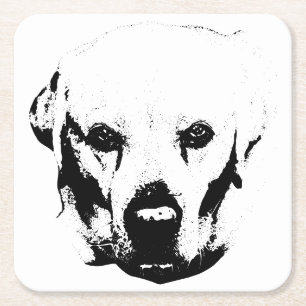 Set the Cup, Meet His Eyes Square Paper Coaster