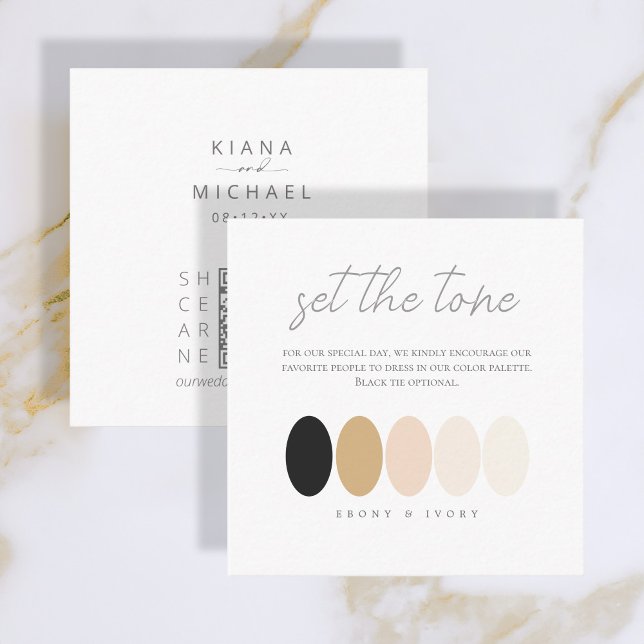 Set the Tone Ebony Ivory Colour Palette ID989 Enclosure Card (Creator Uploaded)
