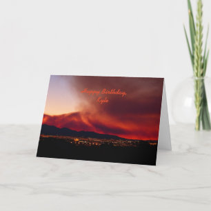 Set the World on Fire on Your Birthday Greeting Card