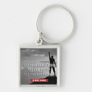Set Your Goals High - Motivational Key Ring