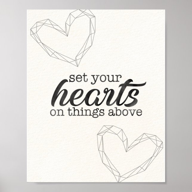 Set your hearts on things above - Verse - Poster (Front)