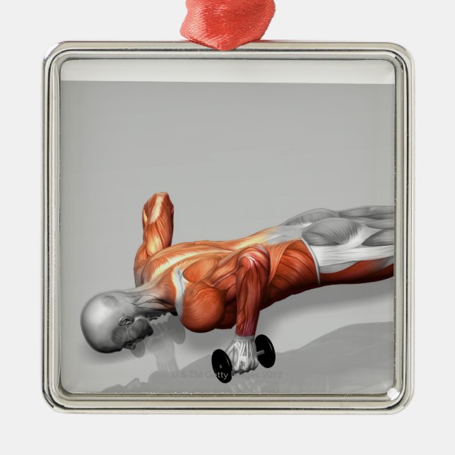 Setanta Push Up 4 Metal Tree Decoration (Front)