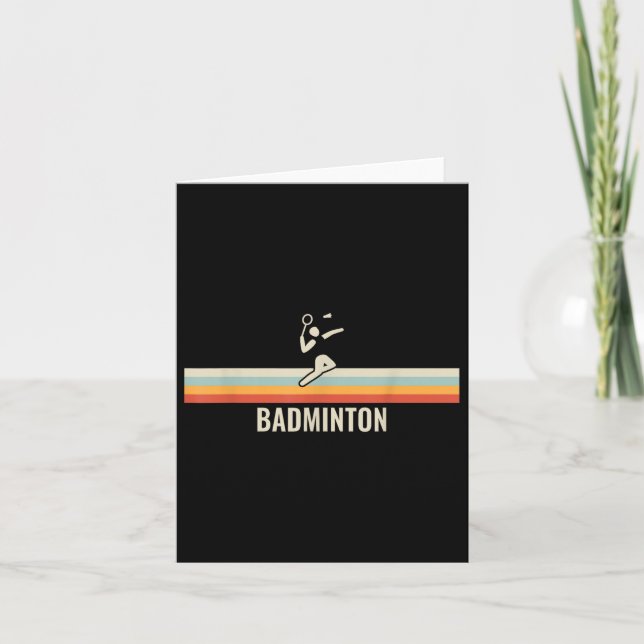 Setback Game Shuttle Sport Badminton Racket For Me Card (Front)