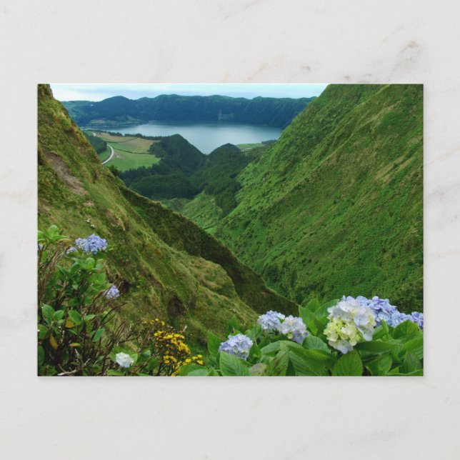 Sete Cidades, Azores Postcard (Front)