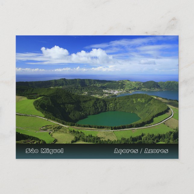 Sete Cidades - Azores Postcard (Front)