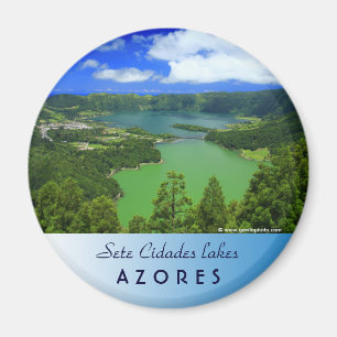 Sete Cidades lakes Magnet