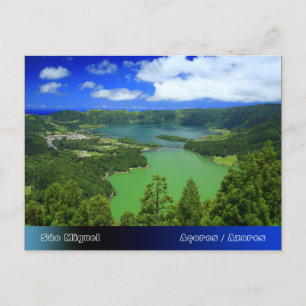 Sete Cidades lakes Postcard