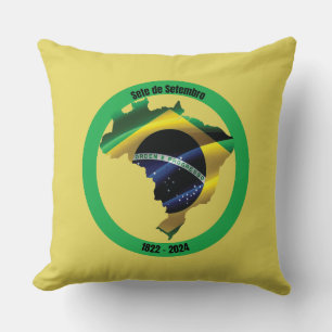 Sete de Setembro (Brazilian Independence Day) Cushion