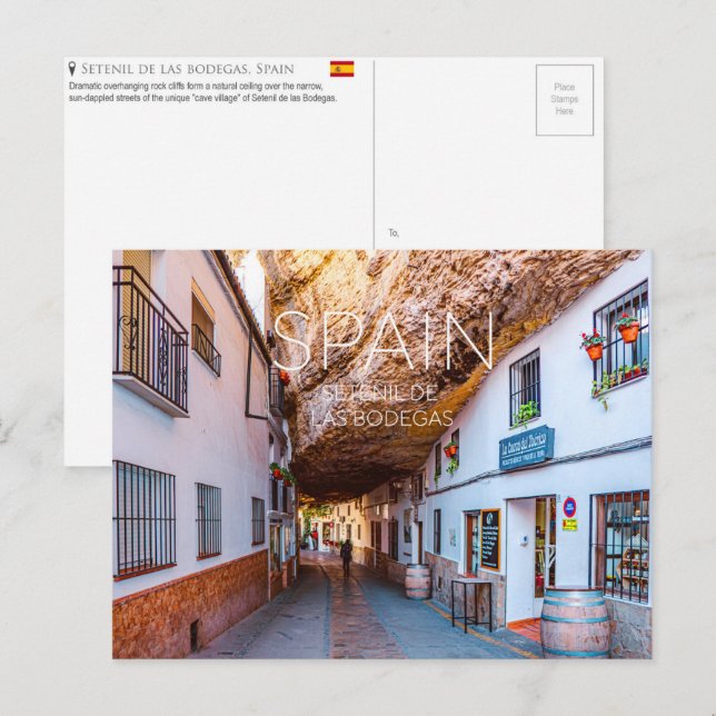 Setenil De Las Bodegas, Spain Travel Postcard (Front/Back)