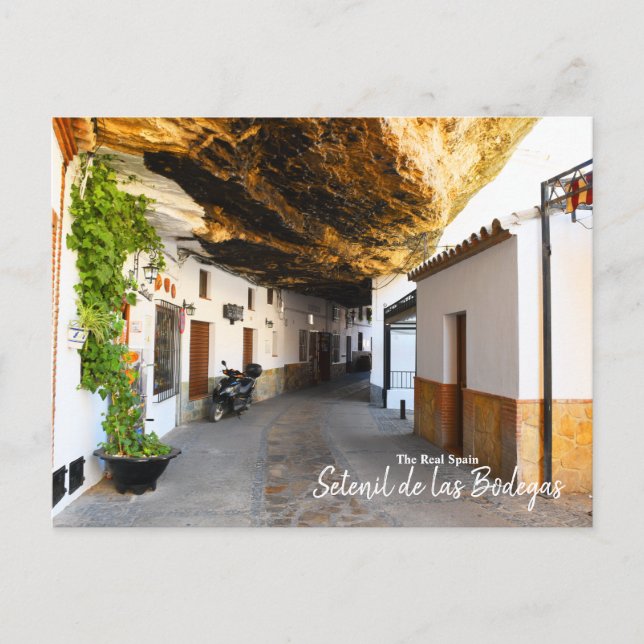 Setenil de las Bodegas - The Real Spain Postcard (Front)