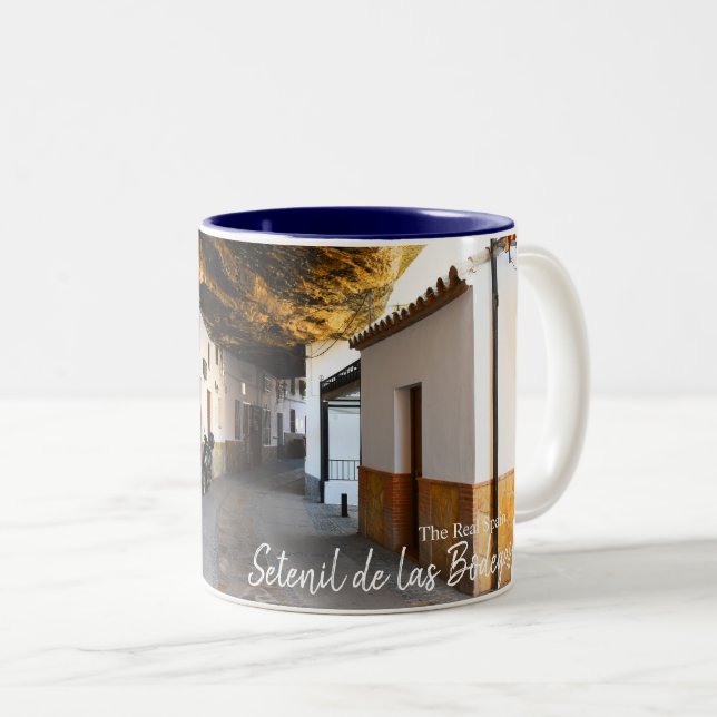 Setenil de las Bodegas - The Real Spain Two-Tone Coffee Mug (Front Right)