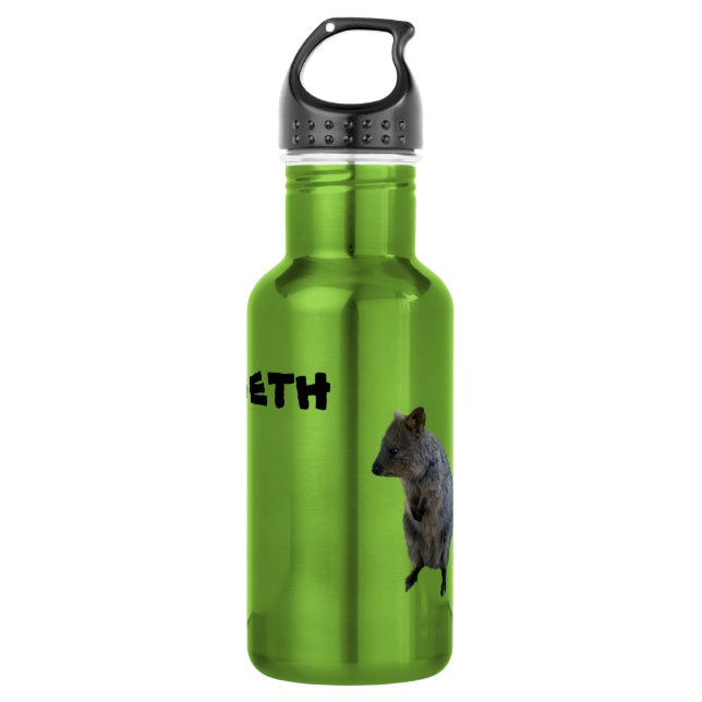 Seth Name With Aussie Quokka, Water Bottle (Front)