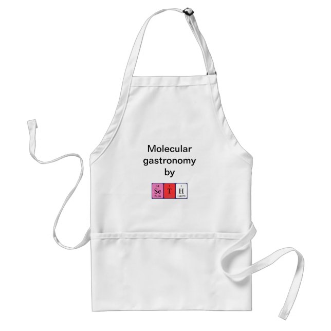 Seth periodic table name apron (Front)