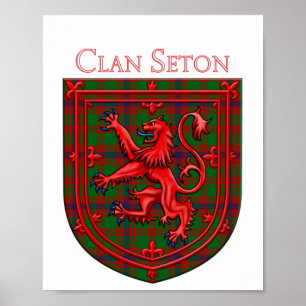 Seton Hunting Tartan Scottish Plaid Poster