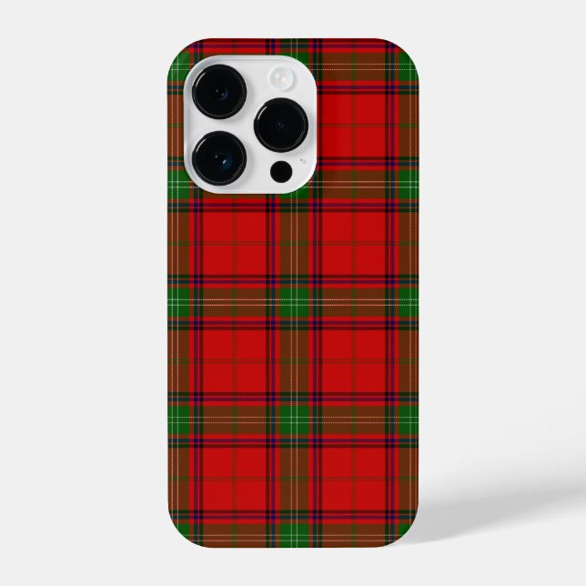Seton tartan red green plaid iPhone case (Back)