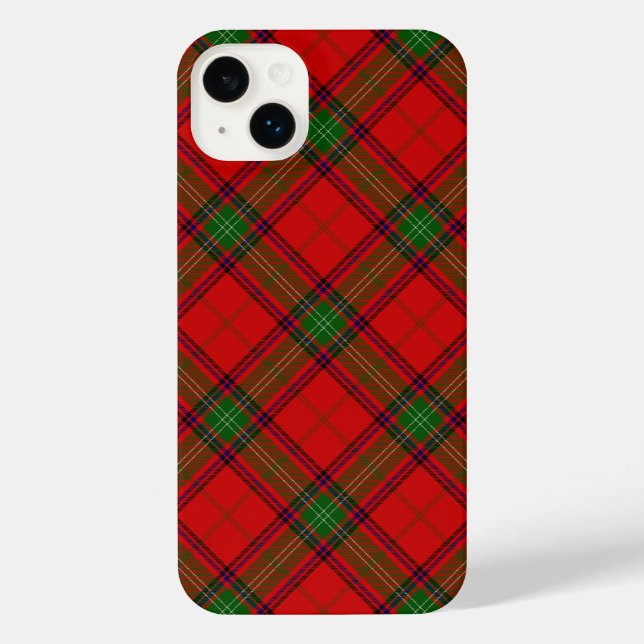 Seton tartan red green plaid iPhone case (Back)