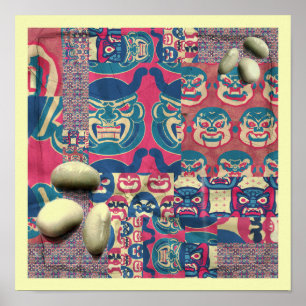 Setsubun Pattern Beans Demons Poster