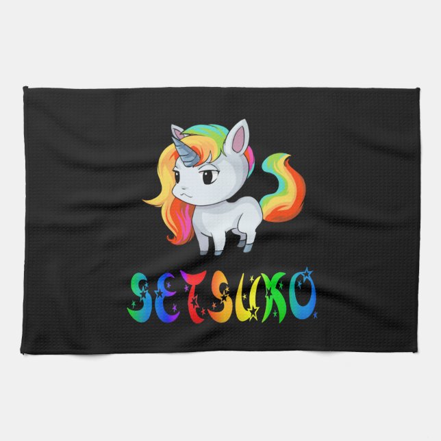 Setsuko Unicorn Tea Towel (Horizontal)