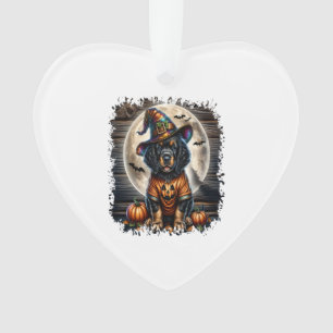 Setter Dog Halloween Square Ornament