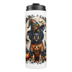 Setter Dog Halloween Square Thermal Tumbler