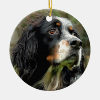 Setter Love Ceramic Tree Decoration