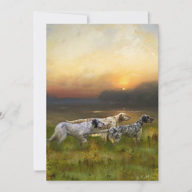 Setters Family   Invitation (Front)