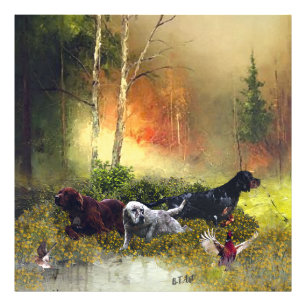 Setters Family Photo Print