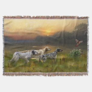Setters Family Throw Blanket