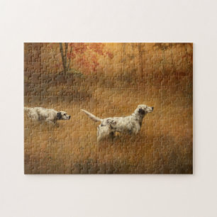 Setters in a Field by Percival Leonard Rosseau Jigsaw Puzzle