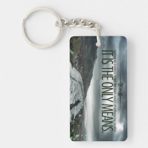 "Setting an example" Inspirational Quote Key Ring