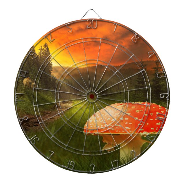Setting Autumn Sun. Dartboard (Front)