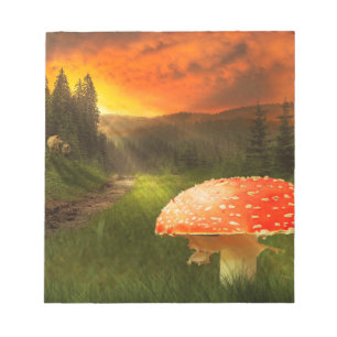 Setting Autumn Sun. Notepad