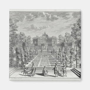 Setting for an opera in a garden, from 'Architectu Magnet