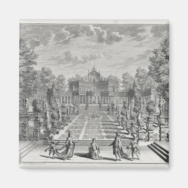 Setting for an opera in a garden, from 'Architectu Magnet (Front)