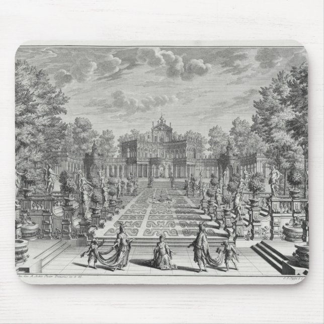 Setting for an opera in a garden, from 'Architectu Mouse Pad (Front)