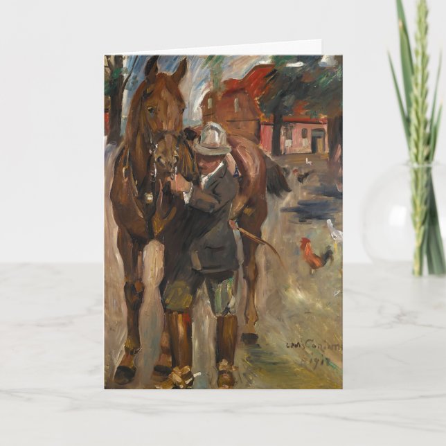 Setting Out for a Ride | Lovis Corinth Card (Front)