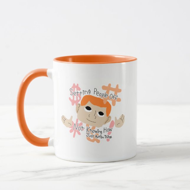 Setting People Off ... Just Autism Things Mug (Left)