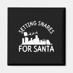 Setting Snares For Santa - Wire Snare Christmas 3 Magnet